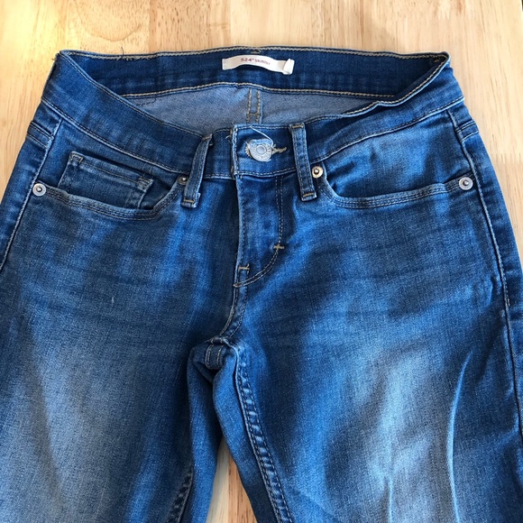 Levi's 524 Skinny Jean Medium Wash Denim - Picture 2 of 6